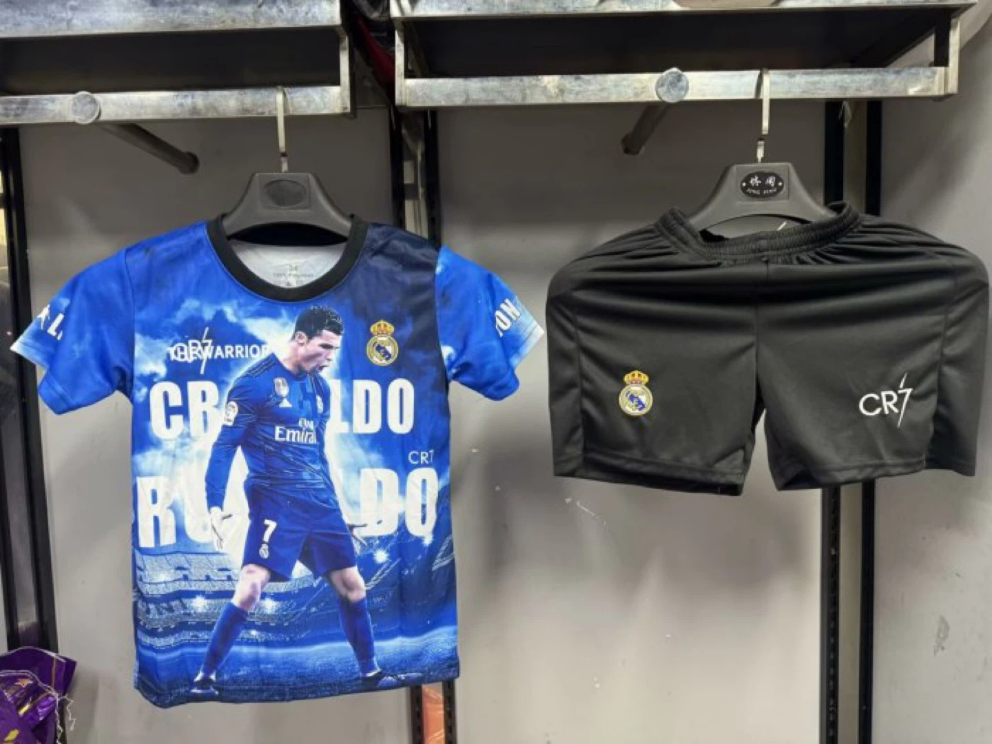 Ronaldo #7 Kids Soccer Jersey & Shorts Set