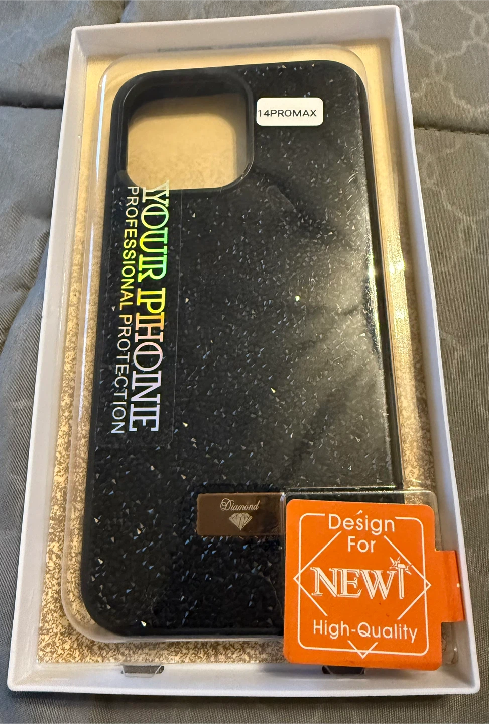 New Diamond iPhone 14 Pro Max Case + Screen Protector