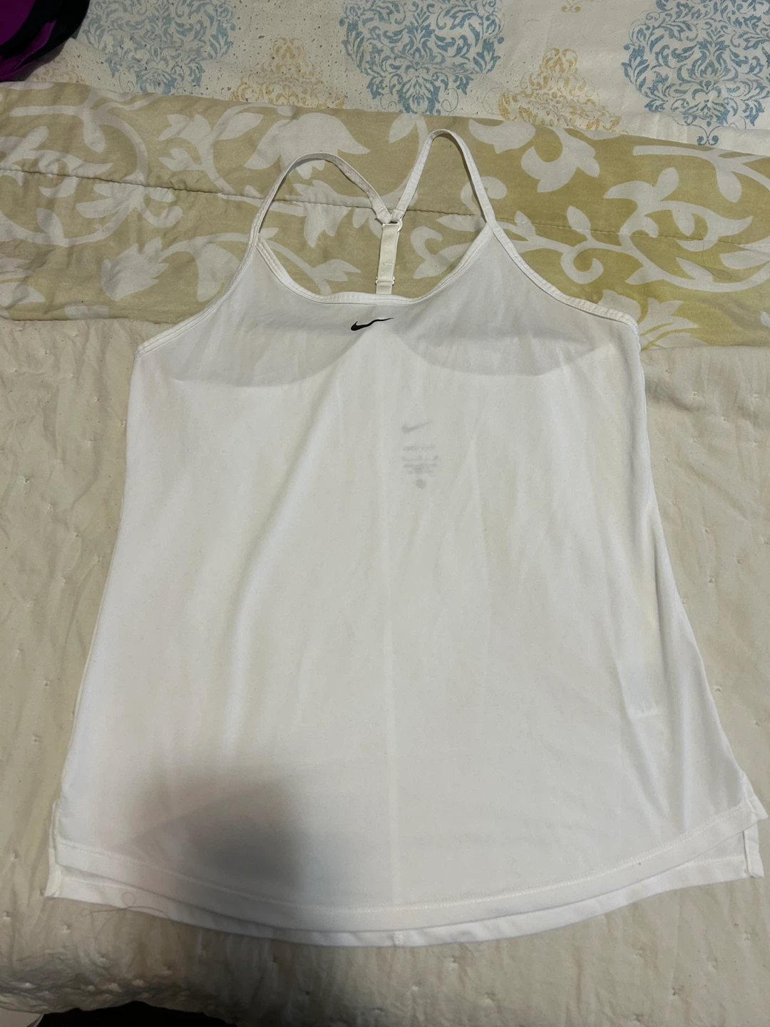 Nike Dri-FIT White Tank Top - Size M