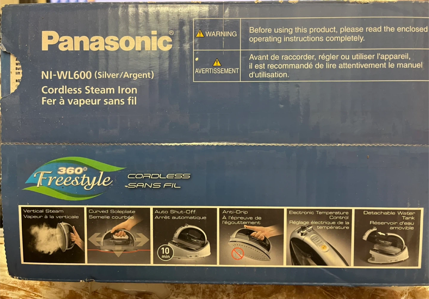 Panasonic NI-WL600 Cordless Steam Iron - Silver - photo 3