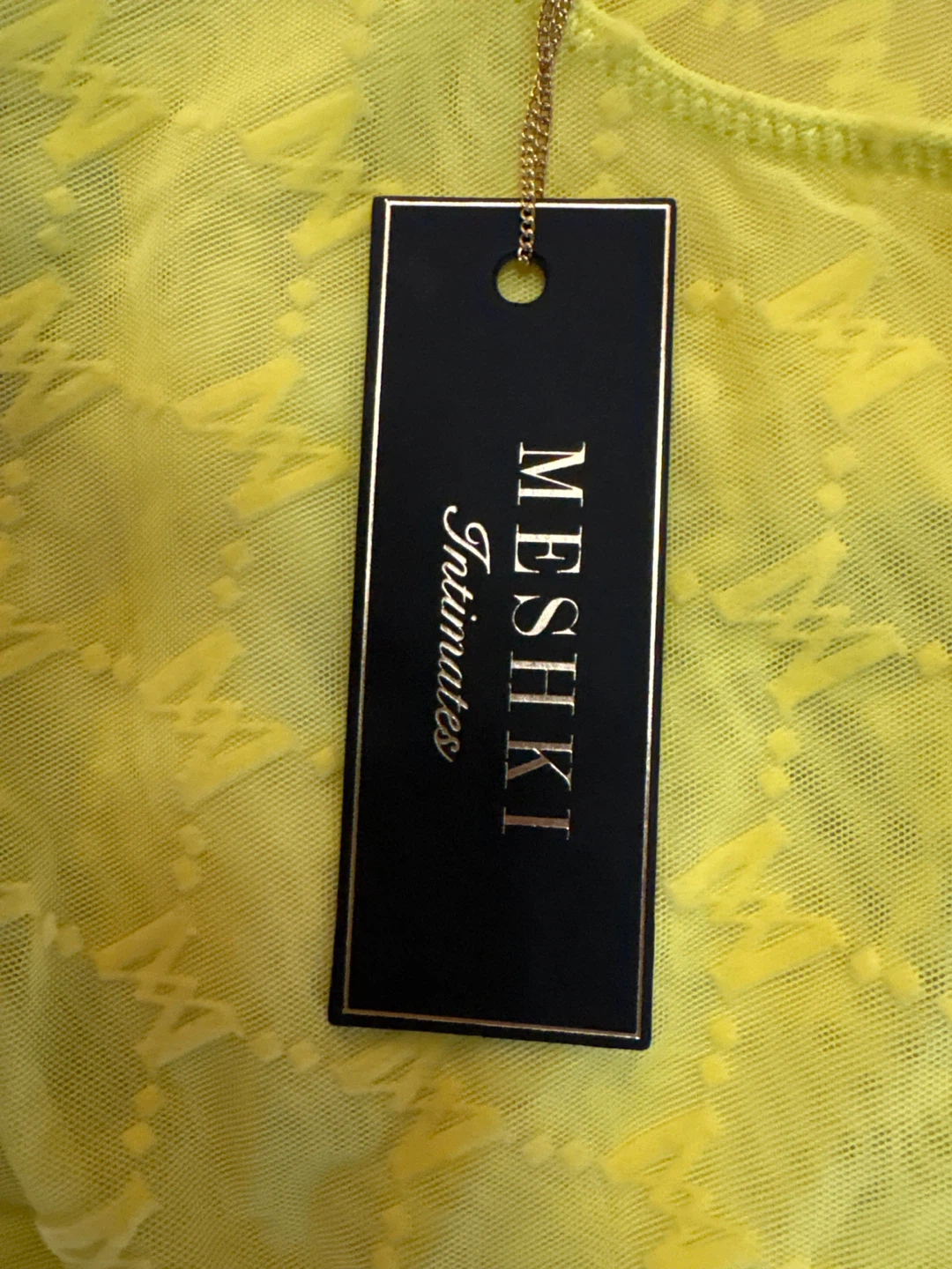 Meshki Letitia Mesh Monogram Crop Top - Fresh Green, L - photo 3