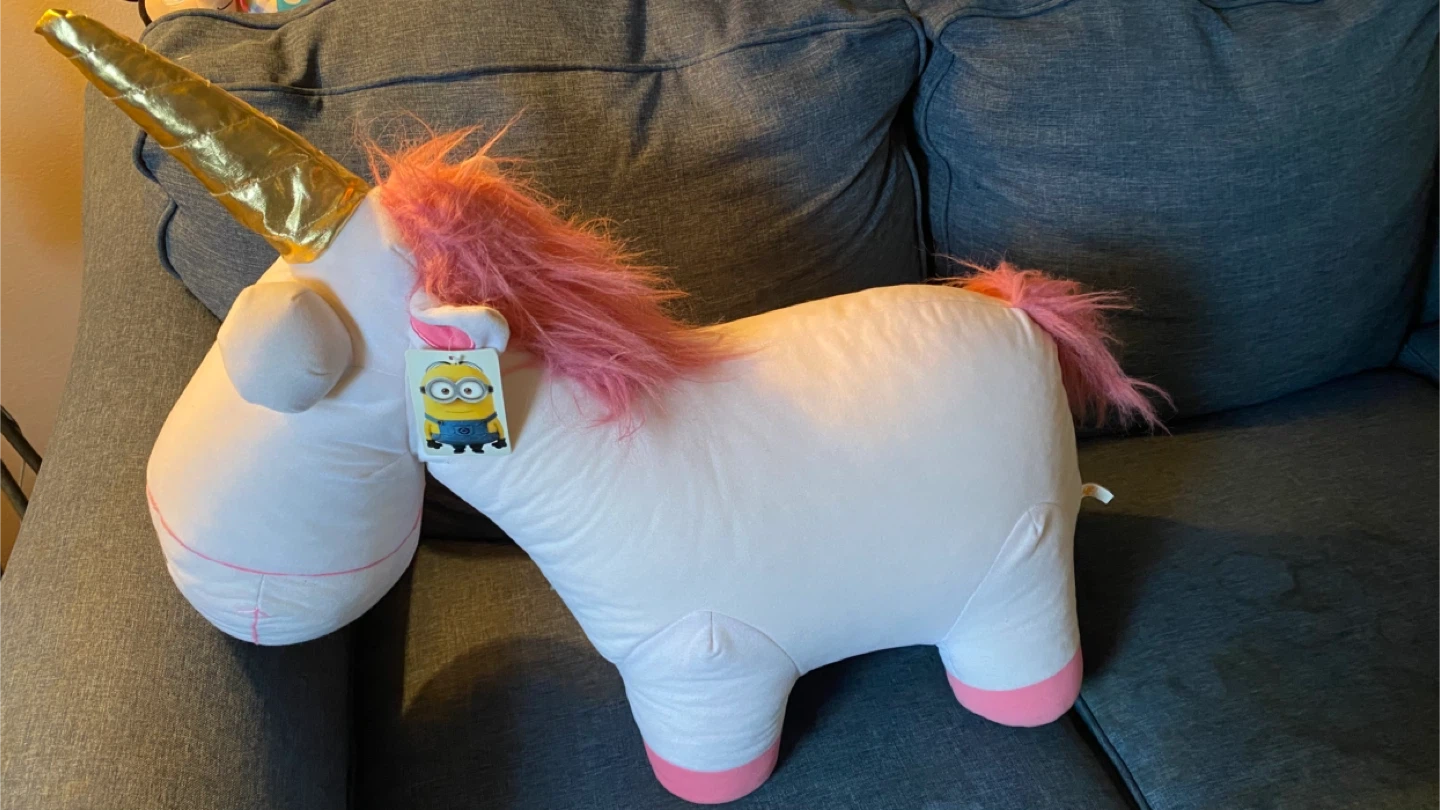 Despicable Me Fluffy Unicorn Plush