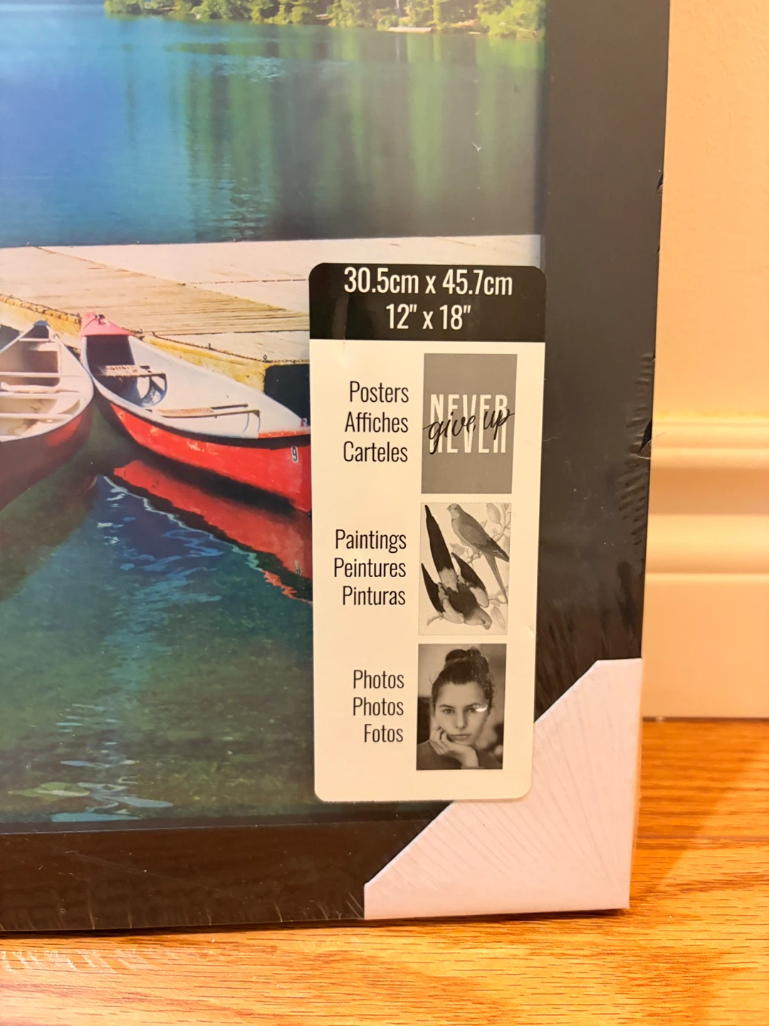 New Frameworks Black Picture Frame 12" x 18" - photo 3