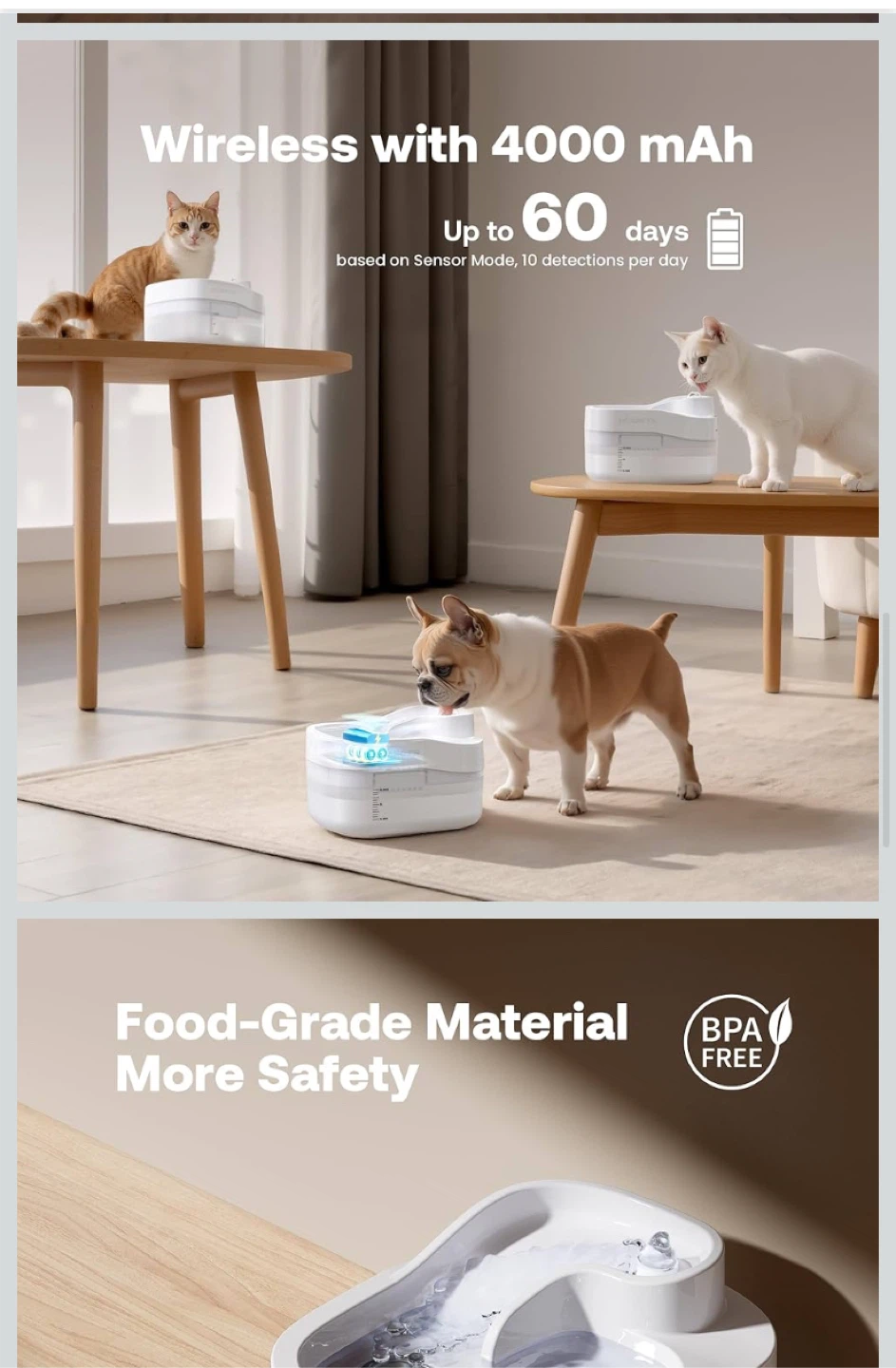 Heapets Pet Water Fountain - photo 3