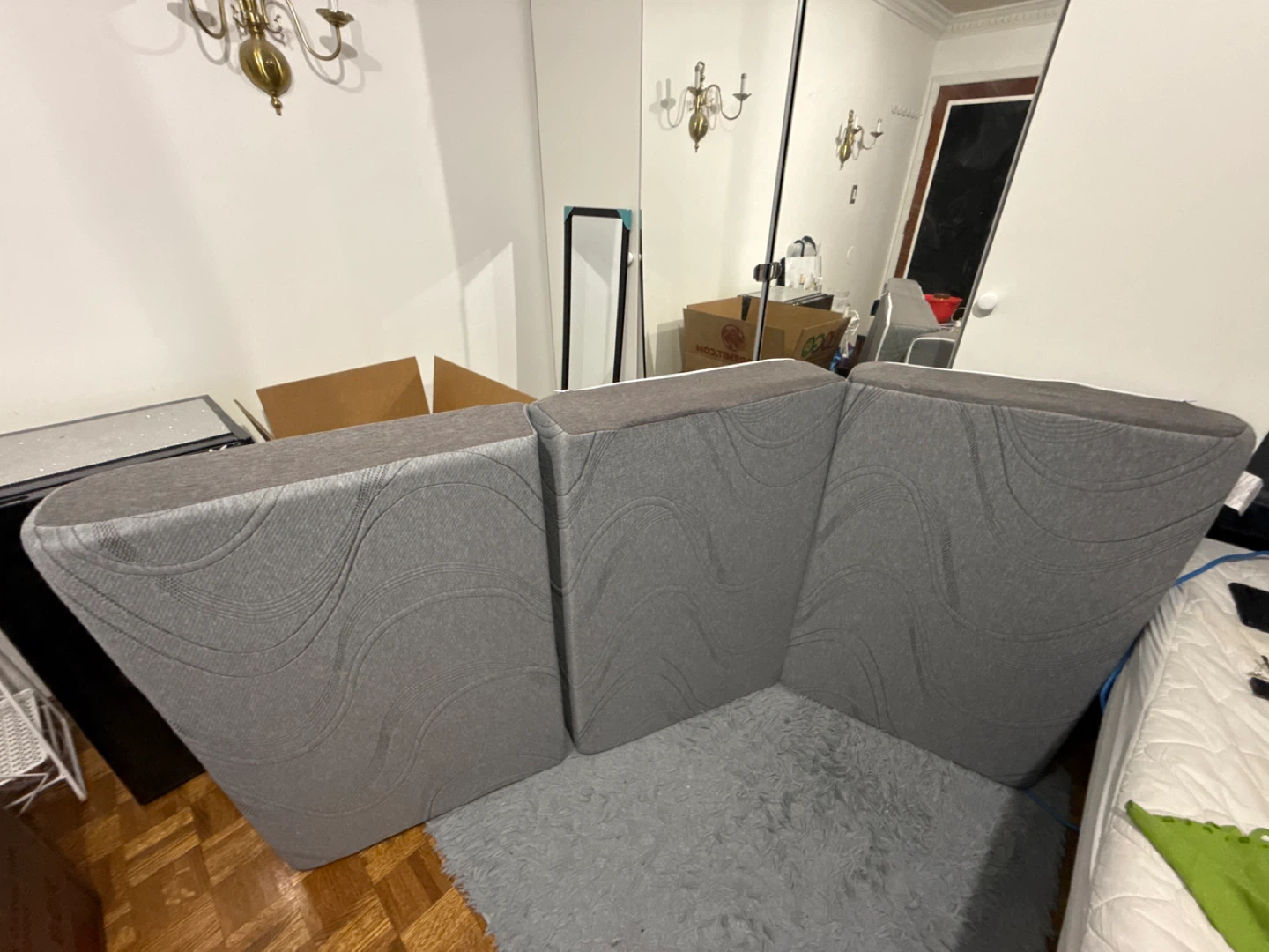 Grey foldable twin mattress - photo 2