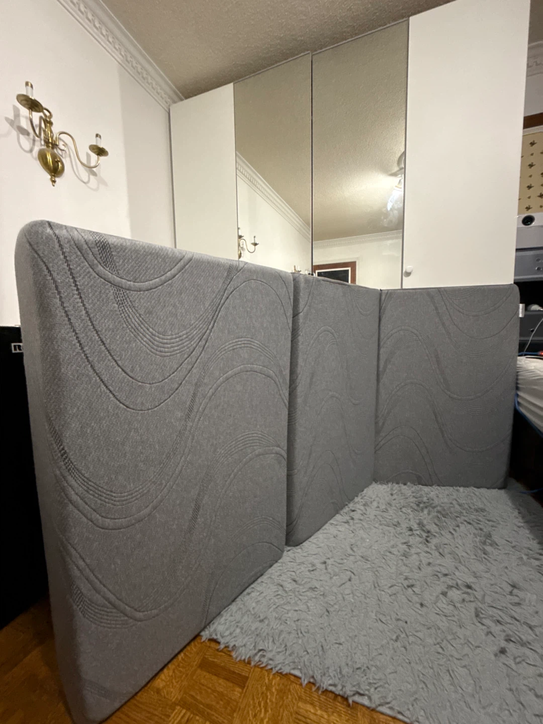 Grey foldable twin mattress