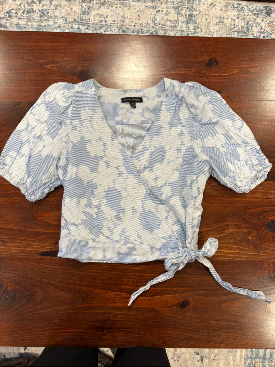Banana Republic Floral Wrap Top - Size M
