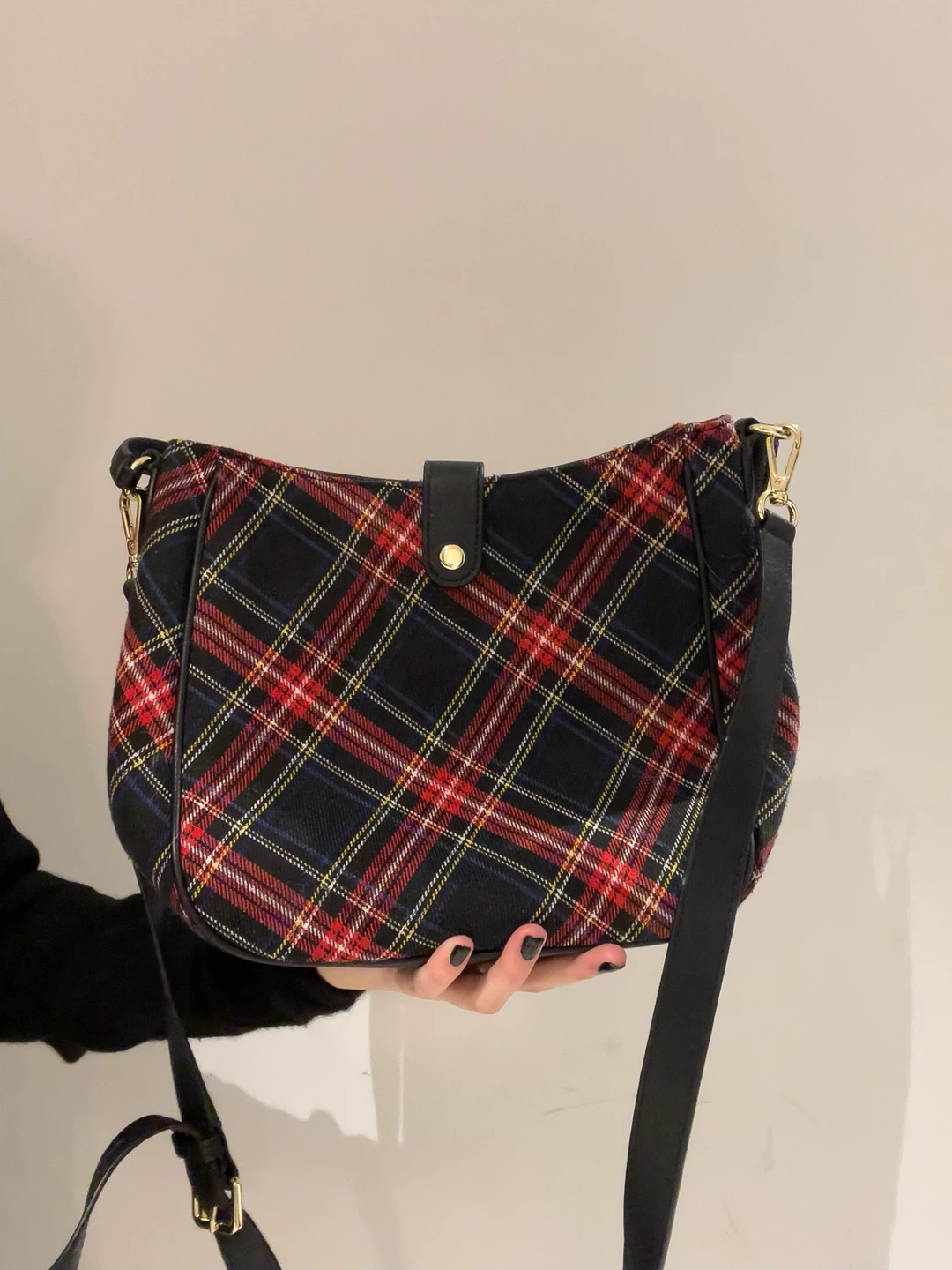 Talbots Plaid Shoulder Bag