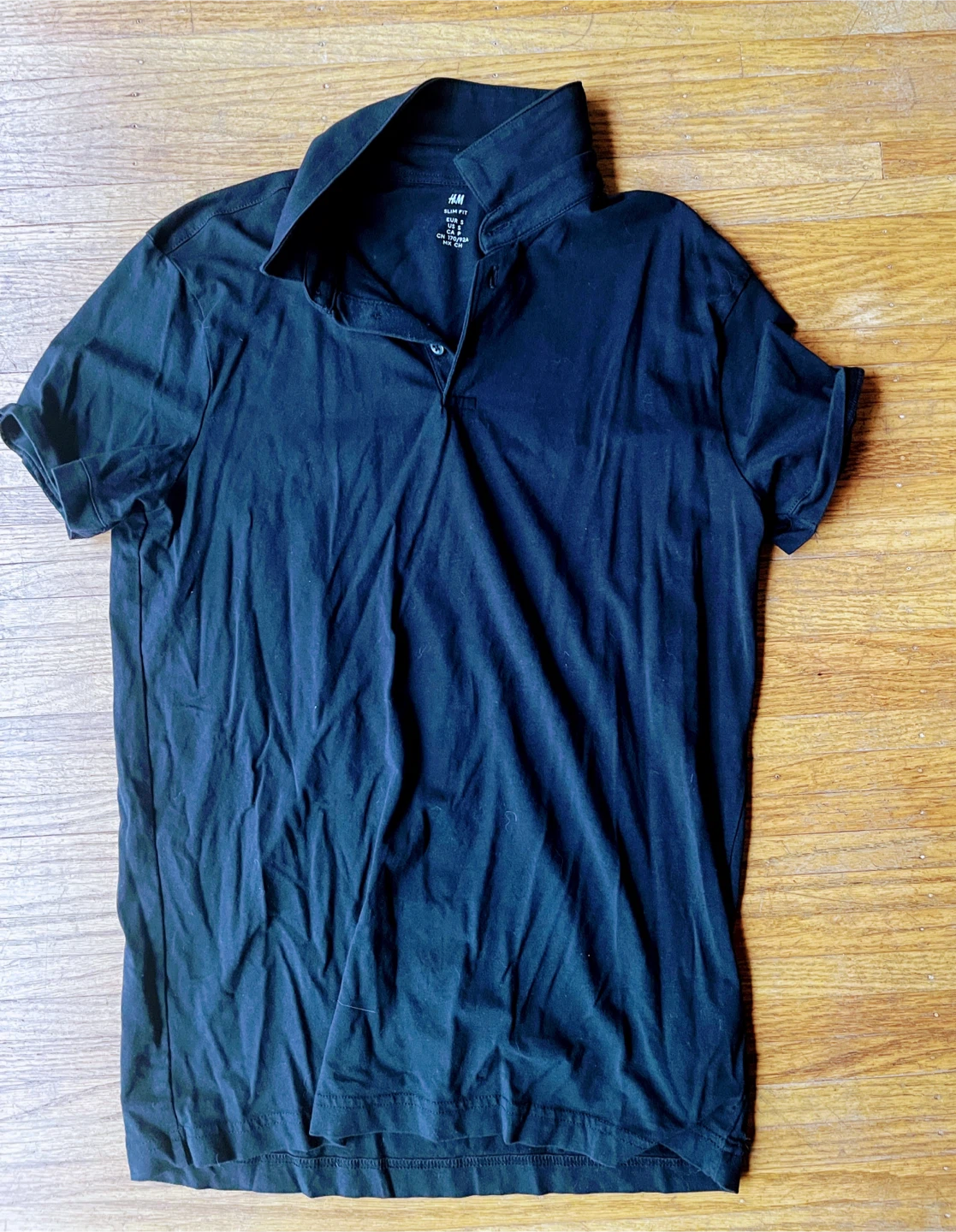 CAT & H&M Black Short Sleeve Shirts - Size S