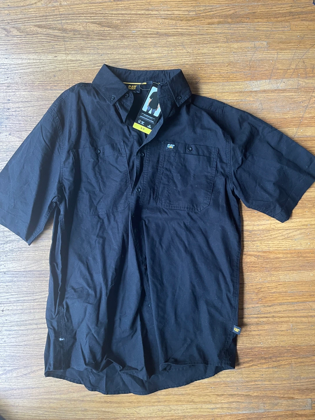 CAT & H&M Black Short Sleeve Shirts - Size S - photo 2