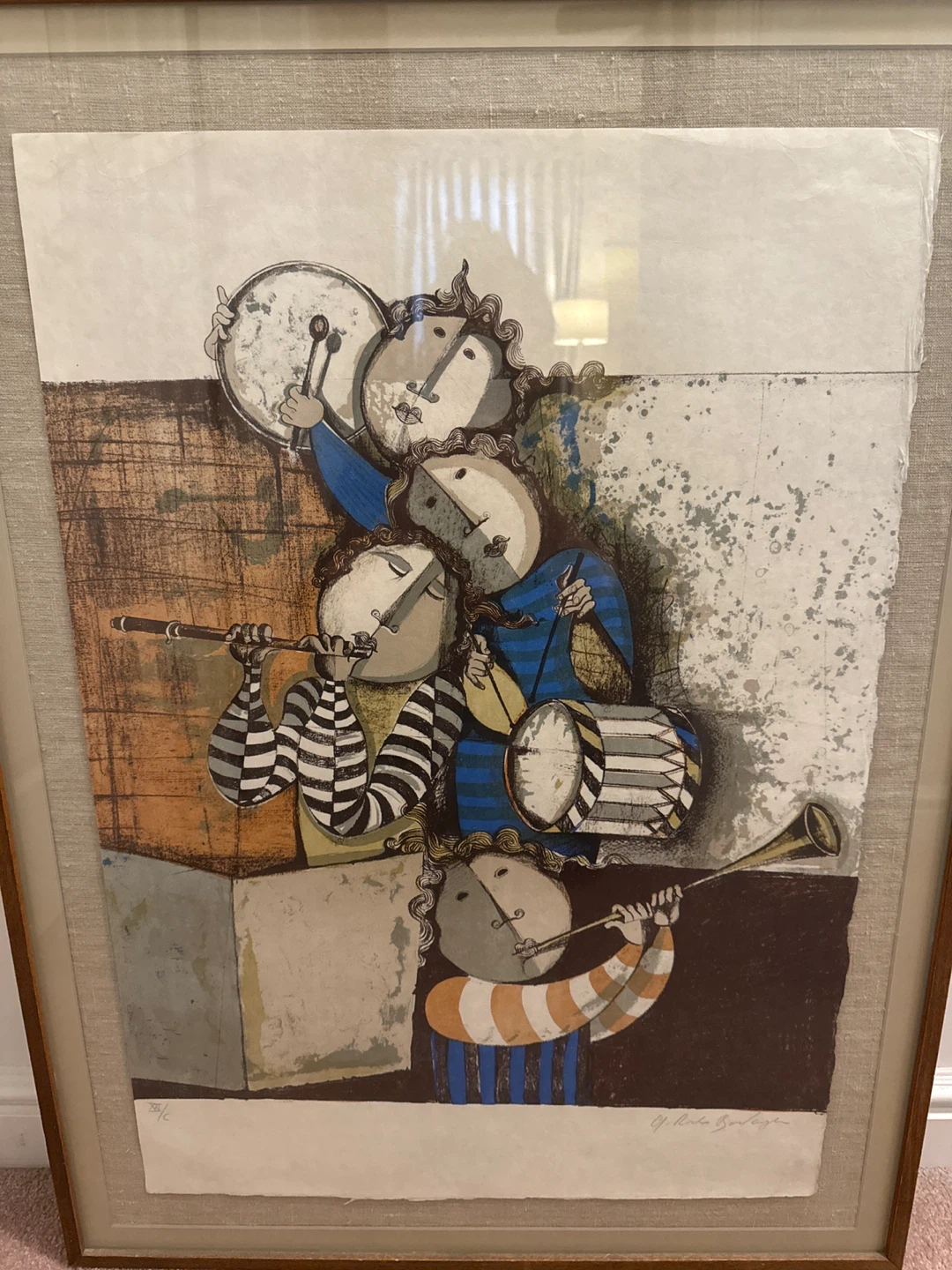 Framed Art Print - Musicians