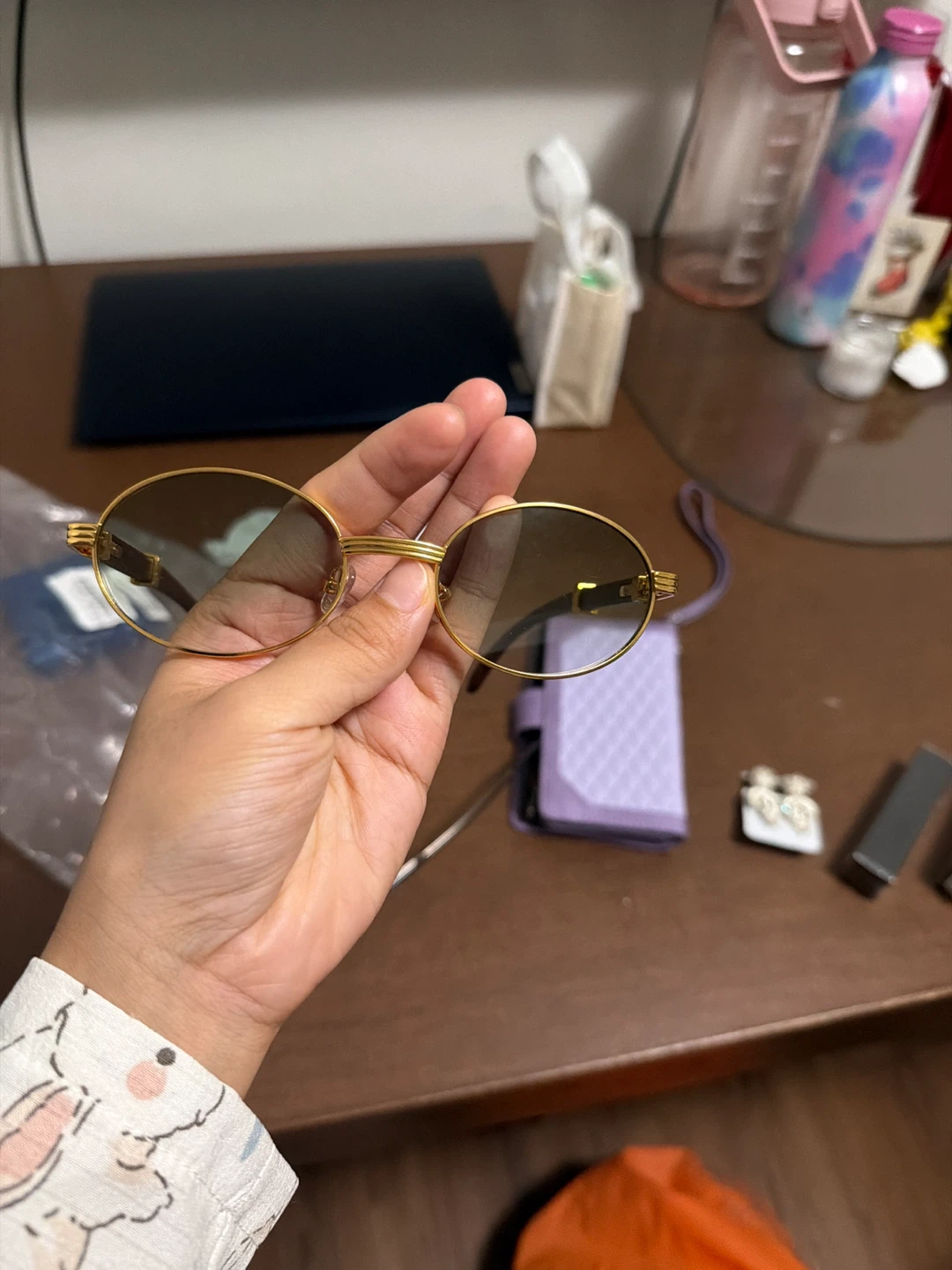Cartier Vintage Gold Frame Sunglasses