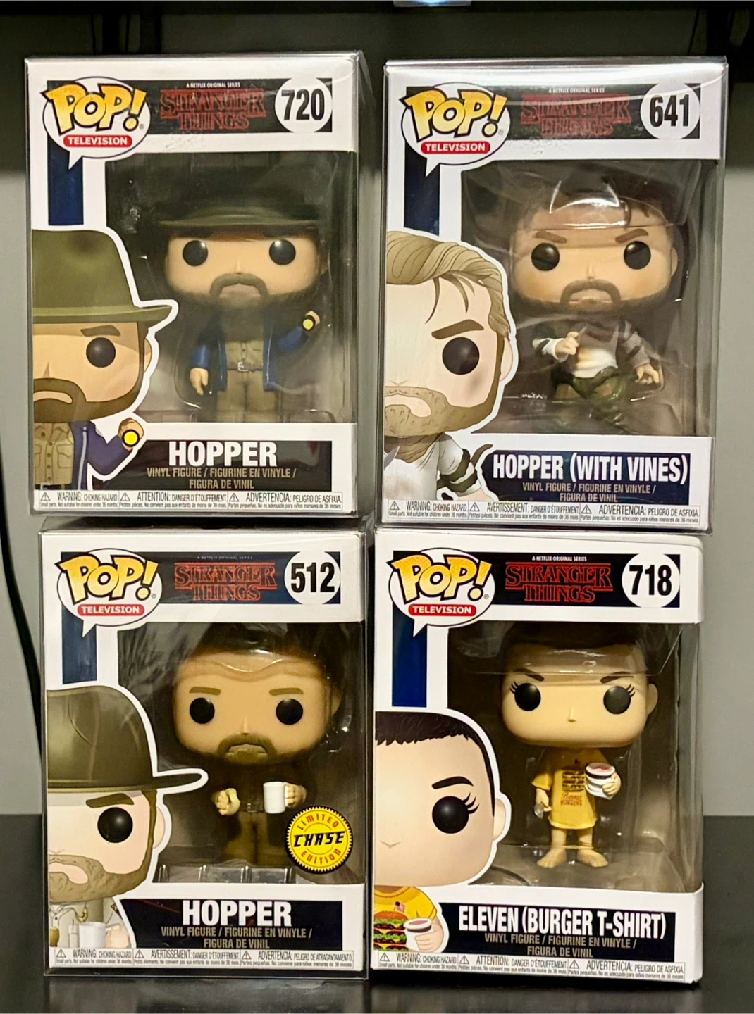 Funko Pop Stranger Things Figures - Hopper & Eleven