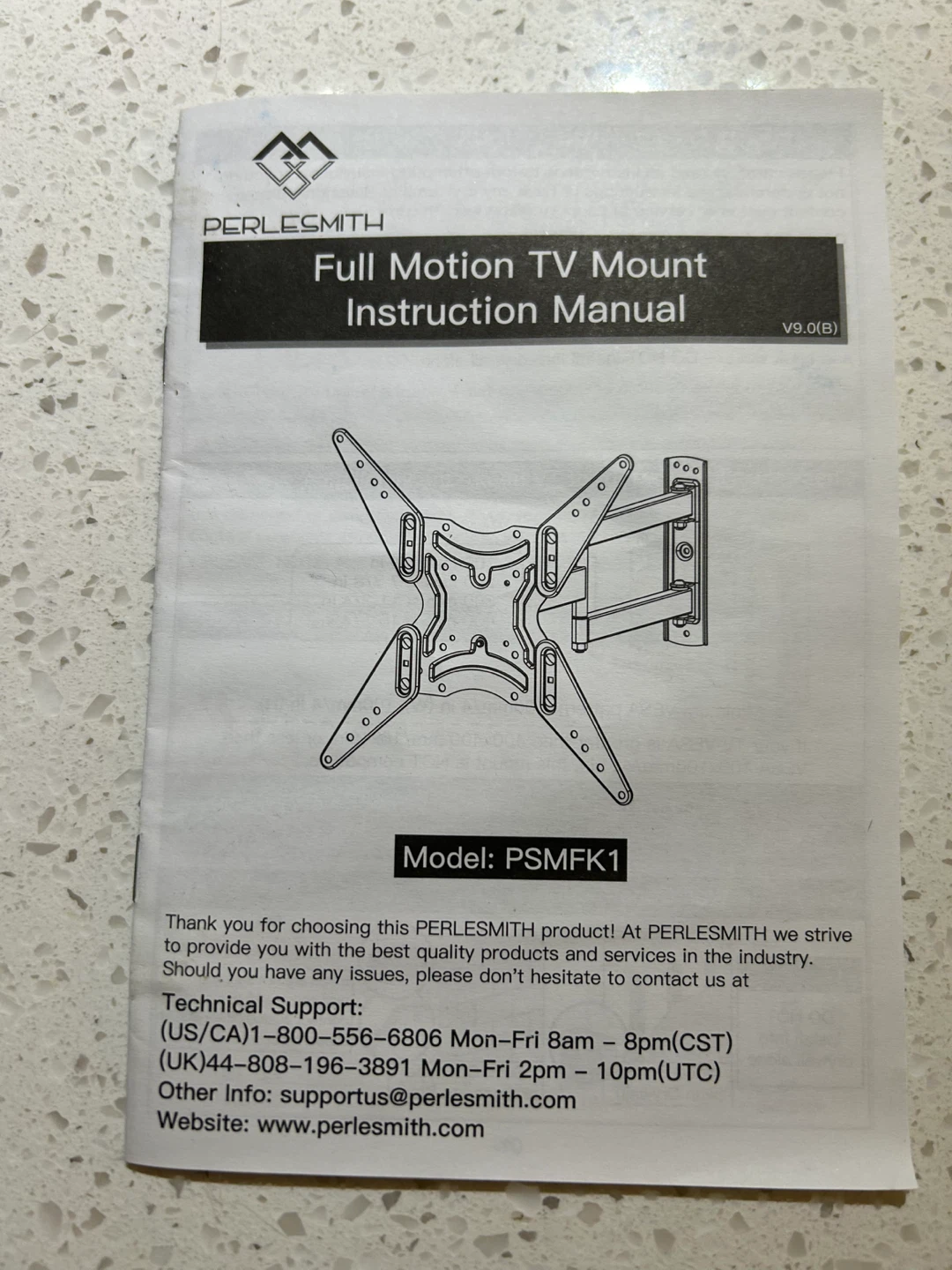 PERLESMITH Full Motion TV Mount PSMFK1 - New in Box - photo 4