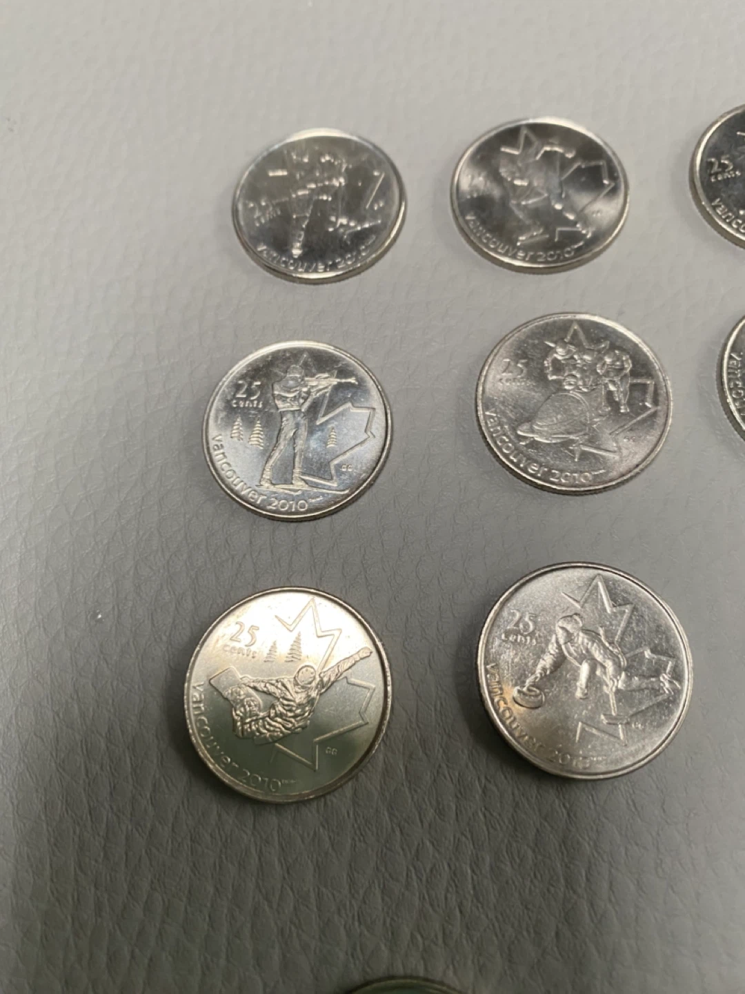 Set of 2010 Olympics 25 Cent Coins - photo 2