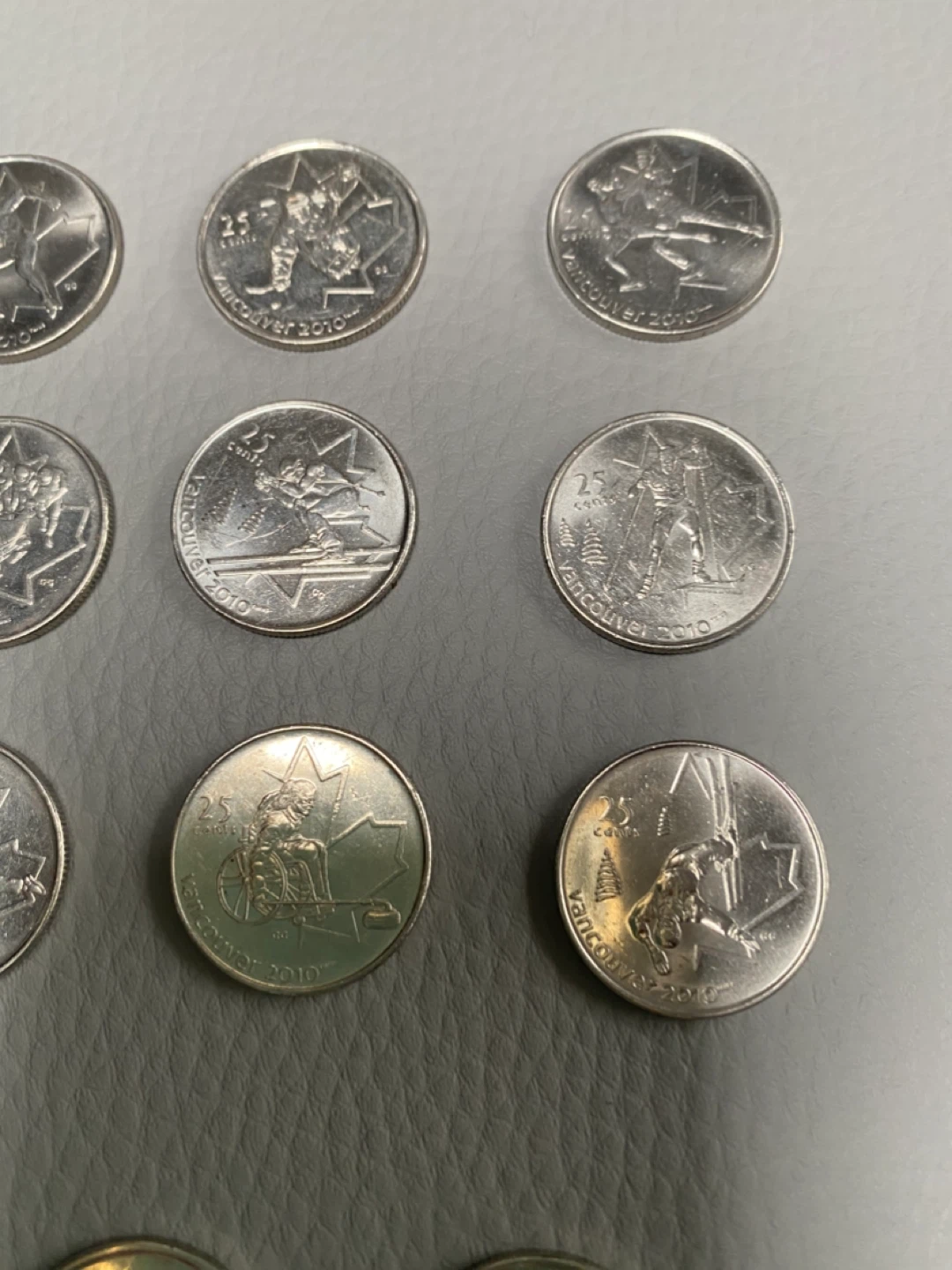 Set of 2010 Olympics 25 Cent Coins - photo 3