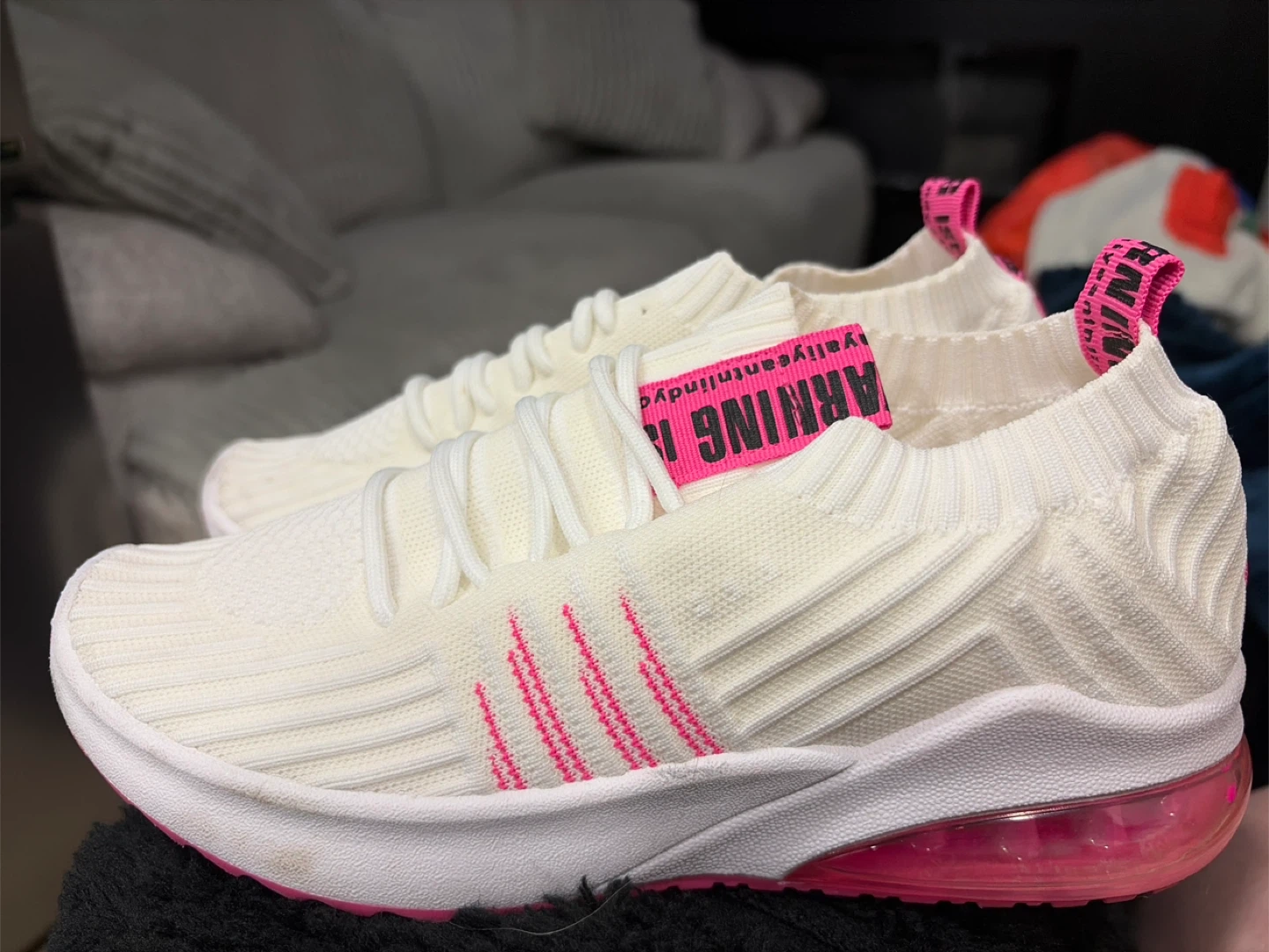 ACX Active White & Pink Runners - Size 7 - photo 2