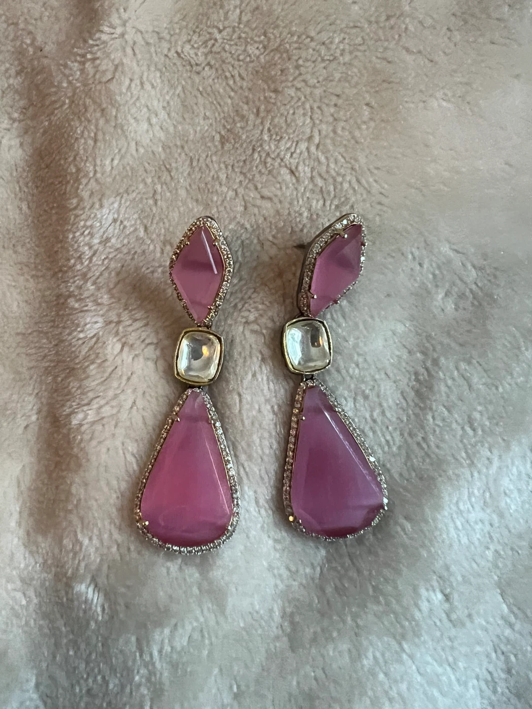 Pink Dangle Earrings