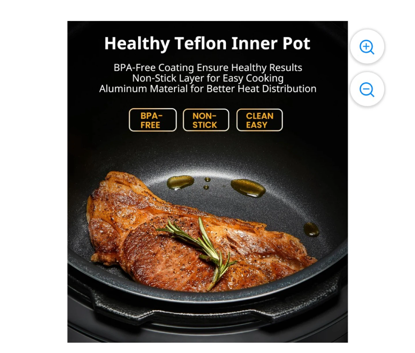 Comfee' 8QT Electric Pressure Cooker - photo 4