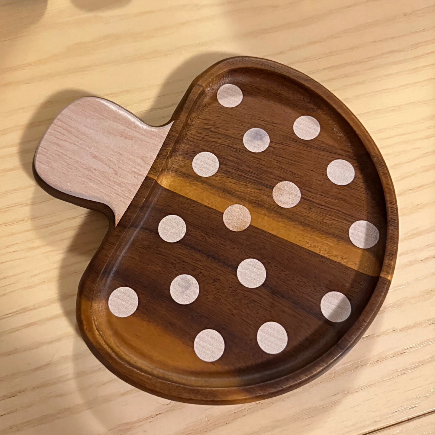 Wooden Mushroom Plate
