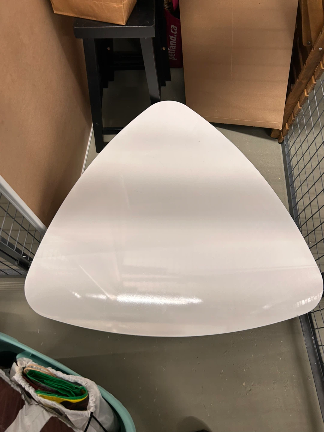White Triangle Coffee Table