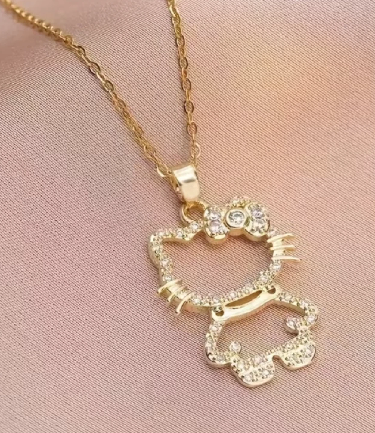 18 K gold plated Hello Kitty Gold Necklace $40