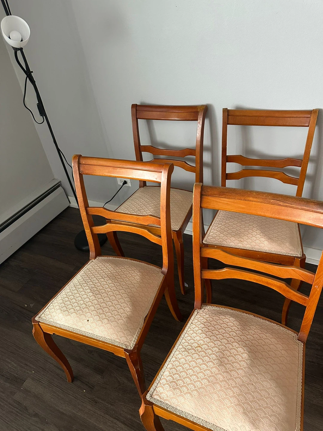 Set of 6 Wooden Dining Chairs - photo 2