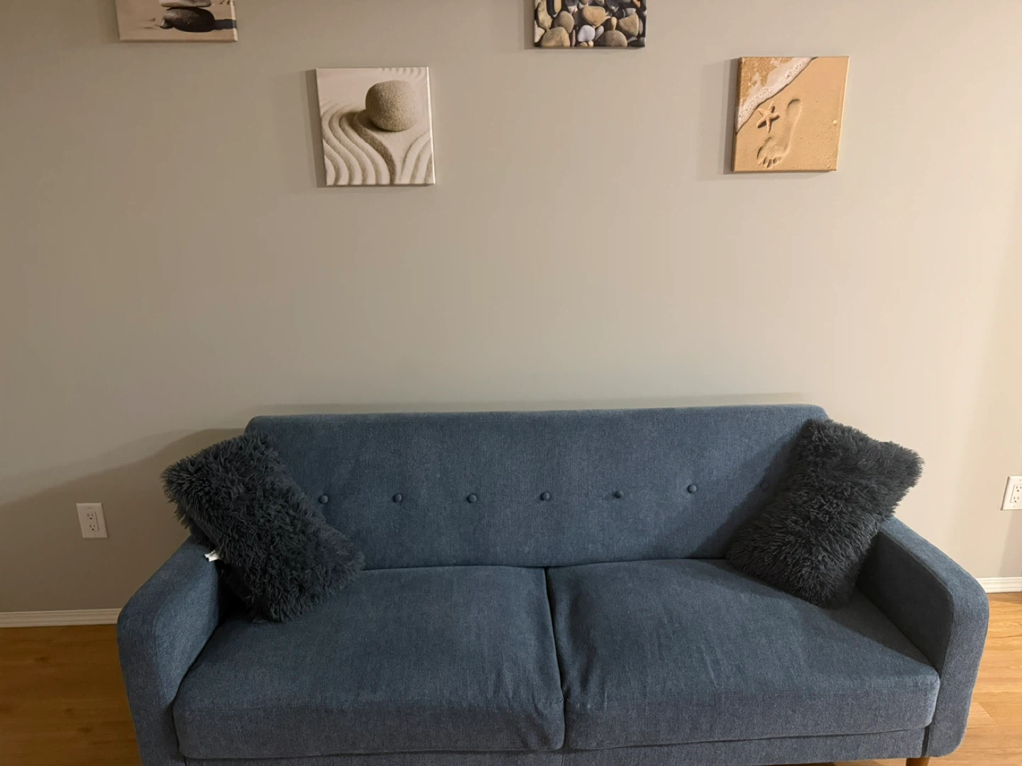 Blue Fabric Sofa - photo 5