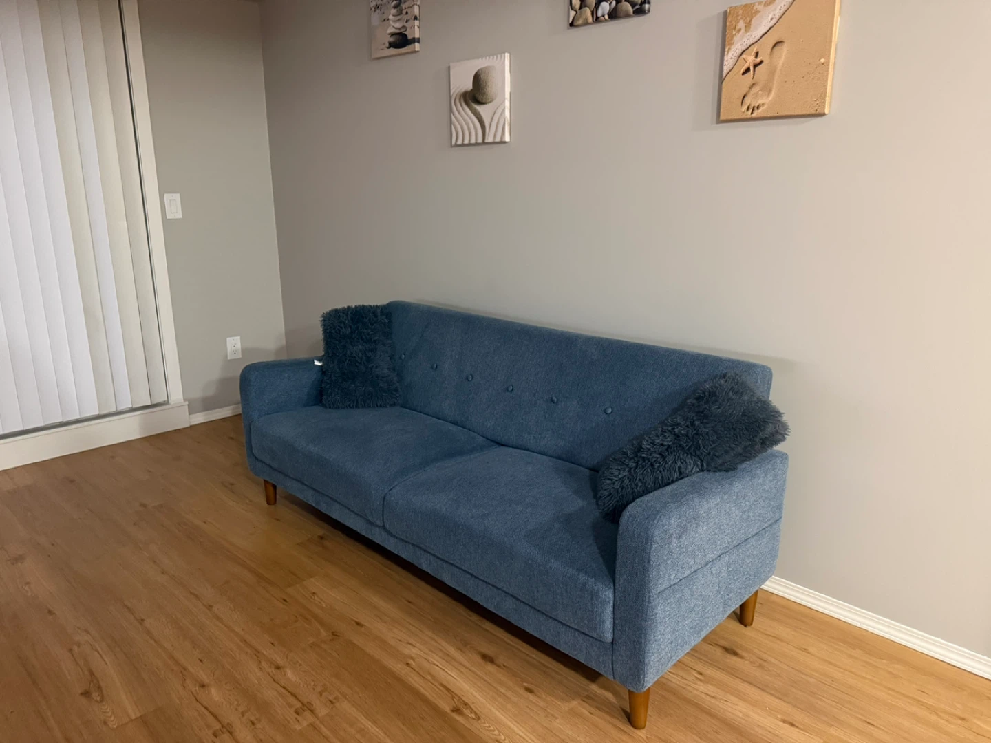 Blue Fabric Sofa - photo 3