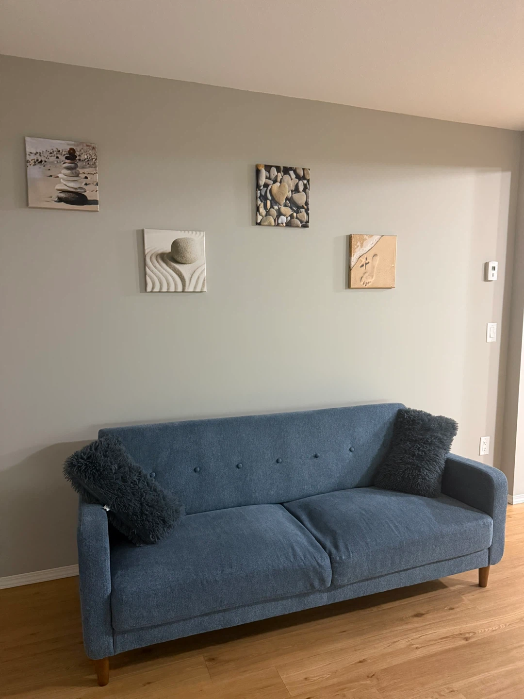 Blue Fabric Sofa - photo 2