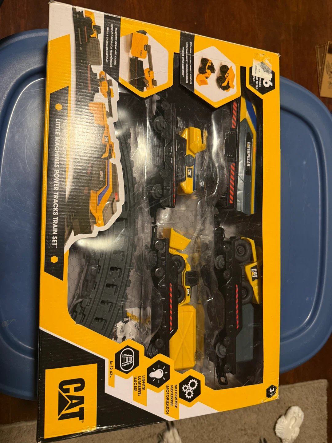 CAT Little Machines Power Tracks Train Set