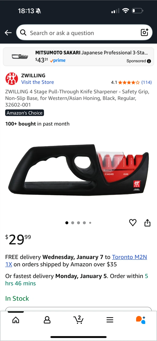 Zwilling 4-Stage Knife Sharpener - New in Box!