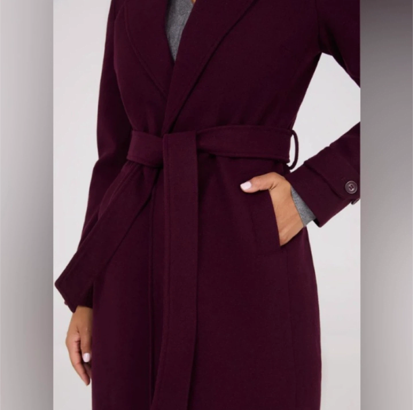 Faux Wool Wrap Coat - photo 2