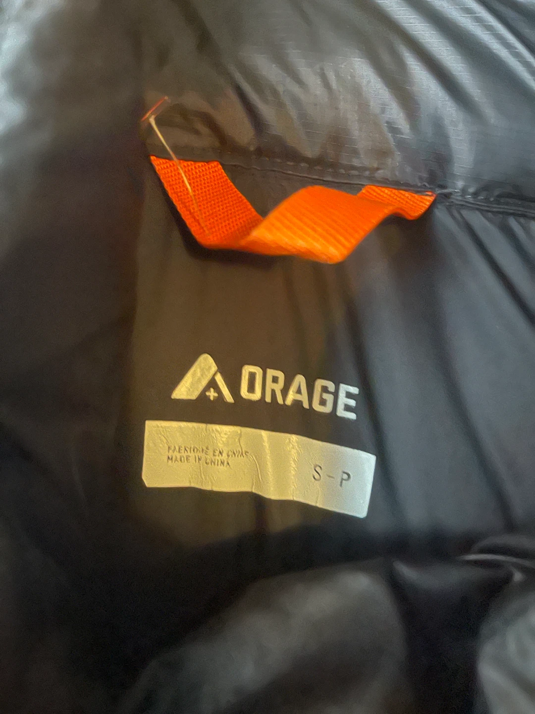 Orage Black Puffer Jacket - Size S