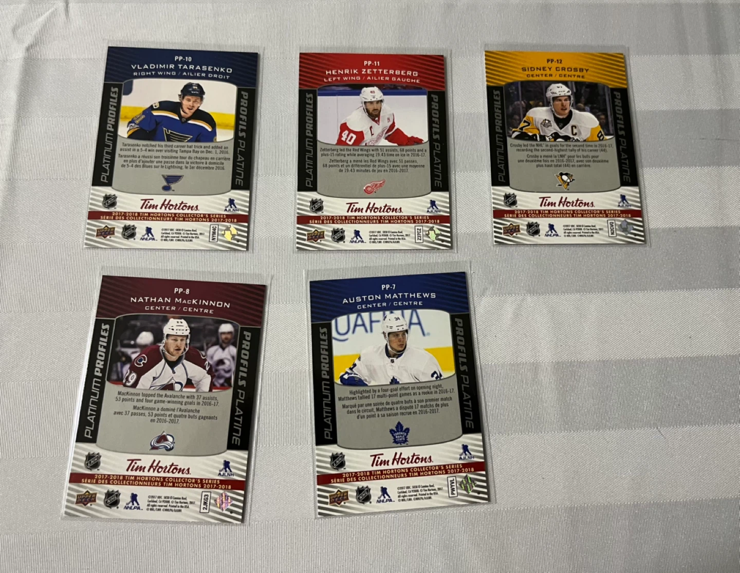 Tim Hortons Hockey Cards 2017-2018 platinum profiles - photo 2