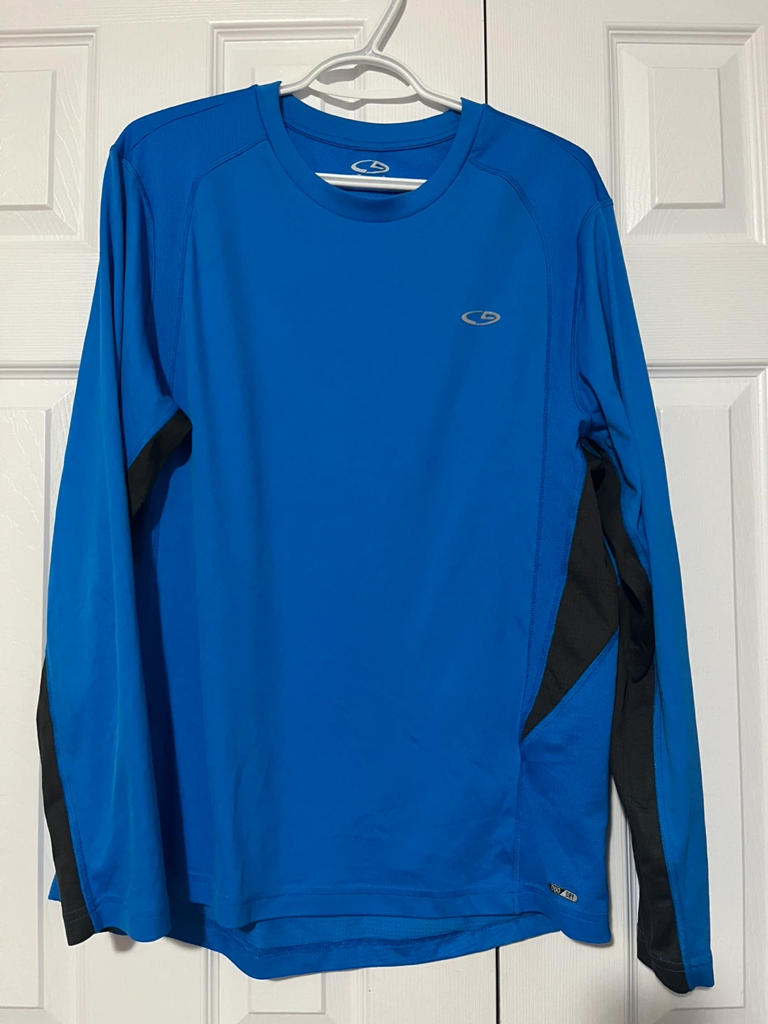 Champion Blue Long Sleeve Shirt size large