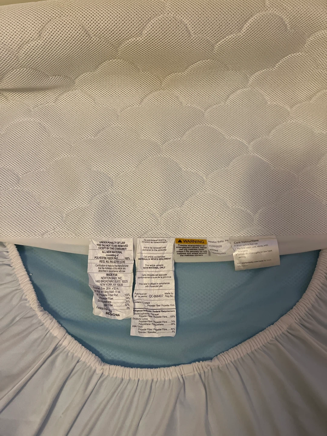 Newton Baby Crib Mattress Pad - 28" x 52"