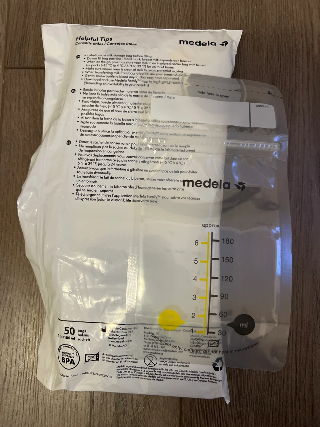 Medela Breast Milk Storage Bags, 58 count