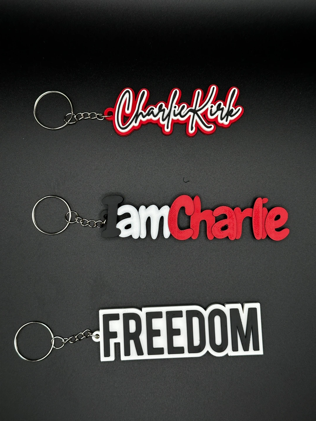 Charlie Kirk keychains