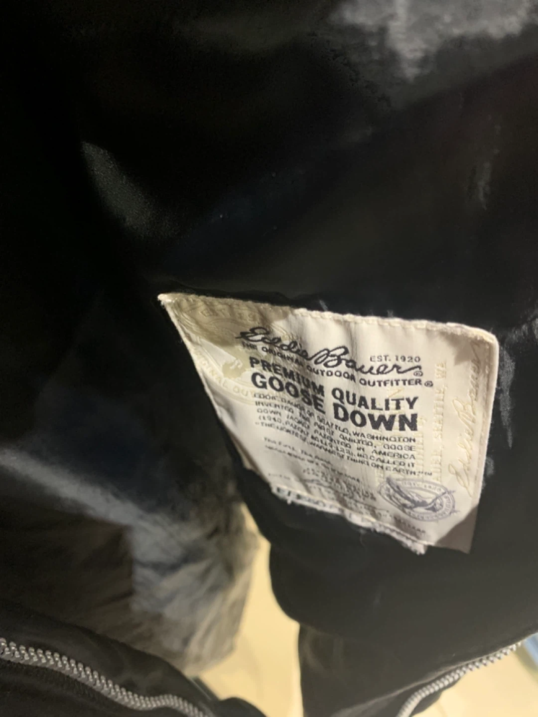 Eddie Bauer Goose Down Premium Quality Black Parka - Size S - photo 3