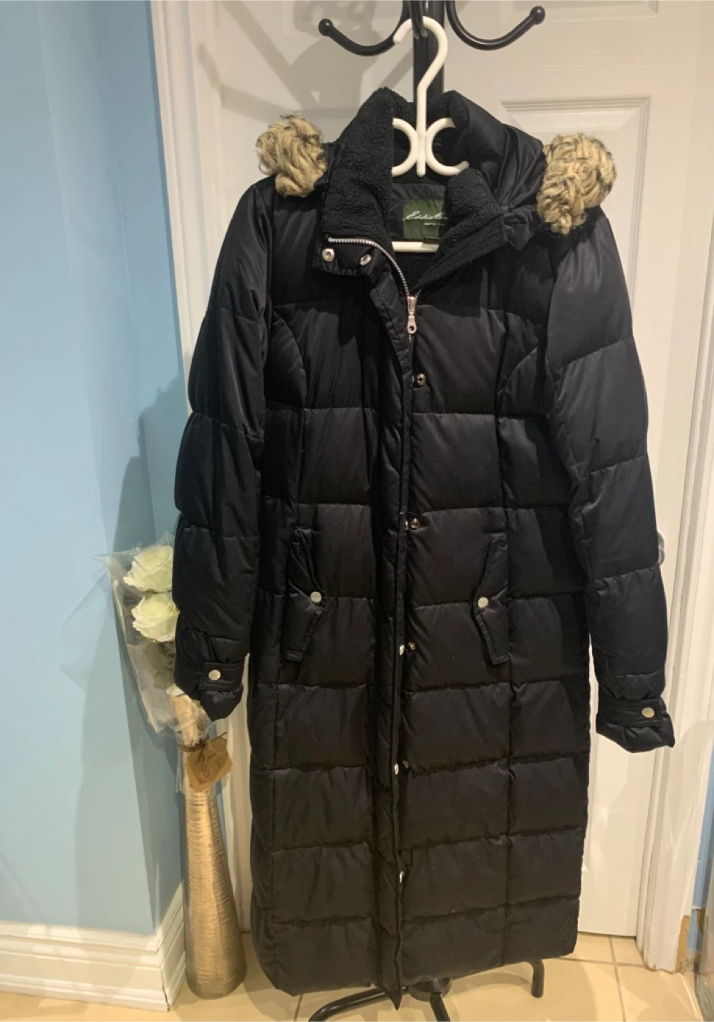 Eddie Bauer Goose Down Premium Quality Black Parka - Size S - photo 2