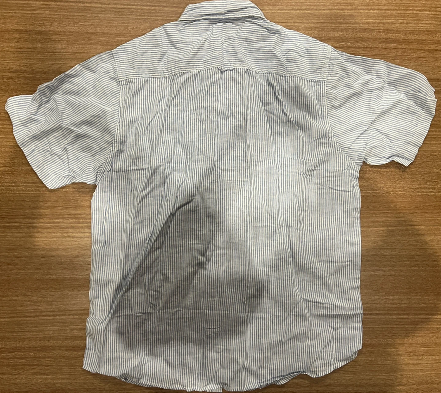 H&M Striped Organic Cotton Blend Shirt