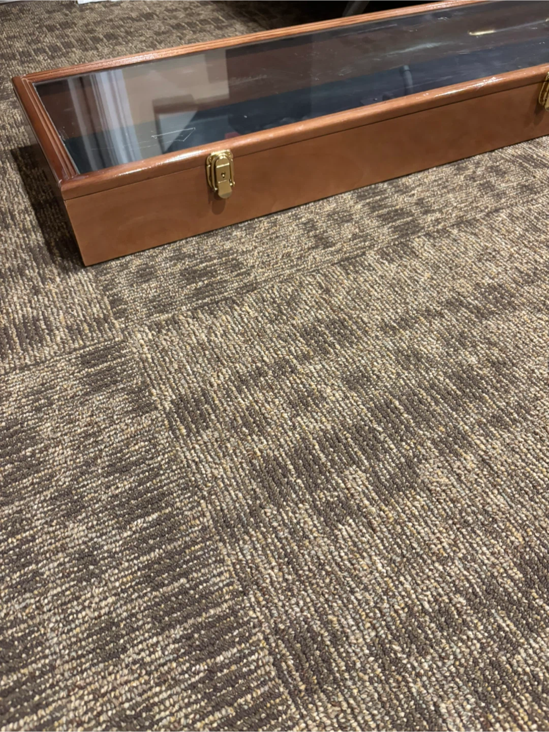 Wooden Display Case with Glass Top - photo 4