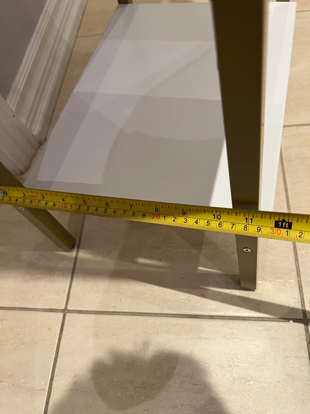 Gold & White Ladder Shelf - 65 inches tall - photo 5
