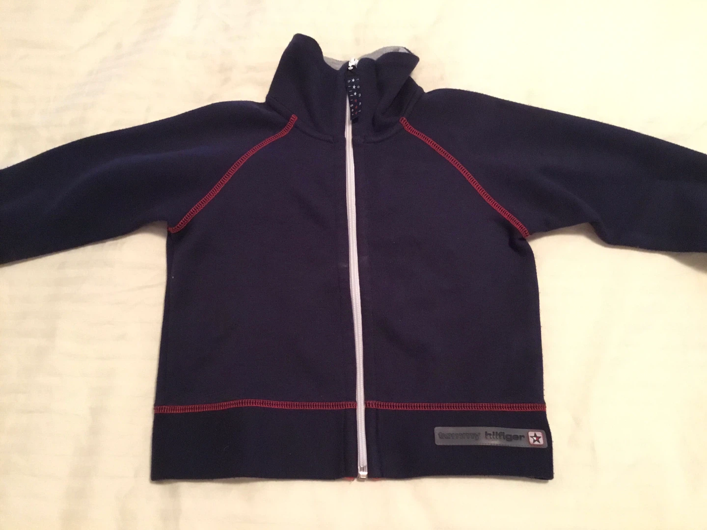 Tommy Hilfiger Navy Blue Zip-Up Jacket Child Size 6 - photo 3