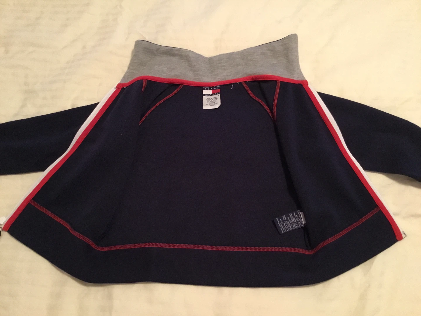 Tommy Hilfiger Navy Blue Zip-Up Jacket Child Size 6 - photo 5