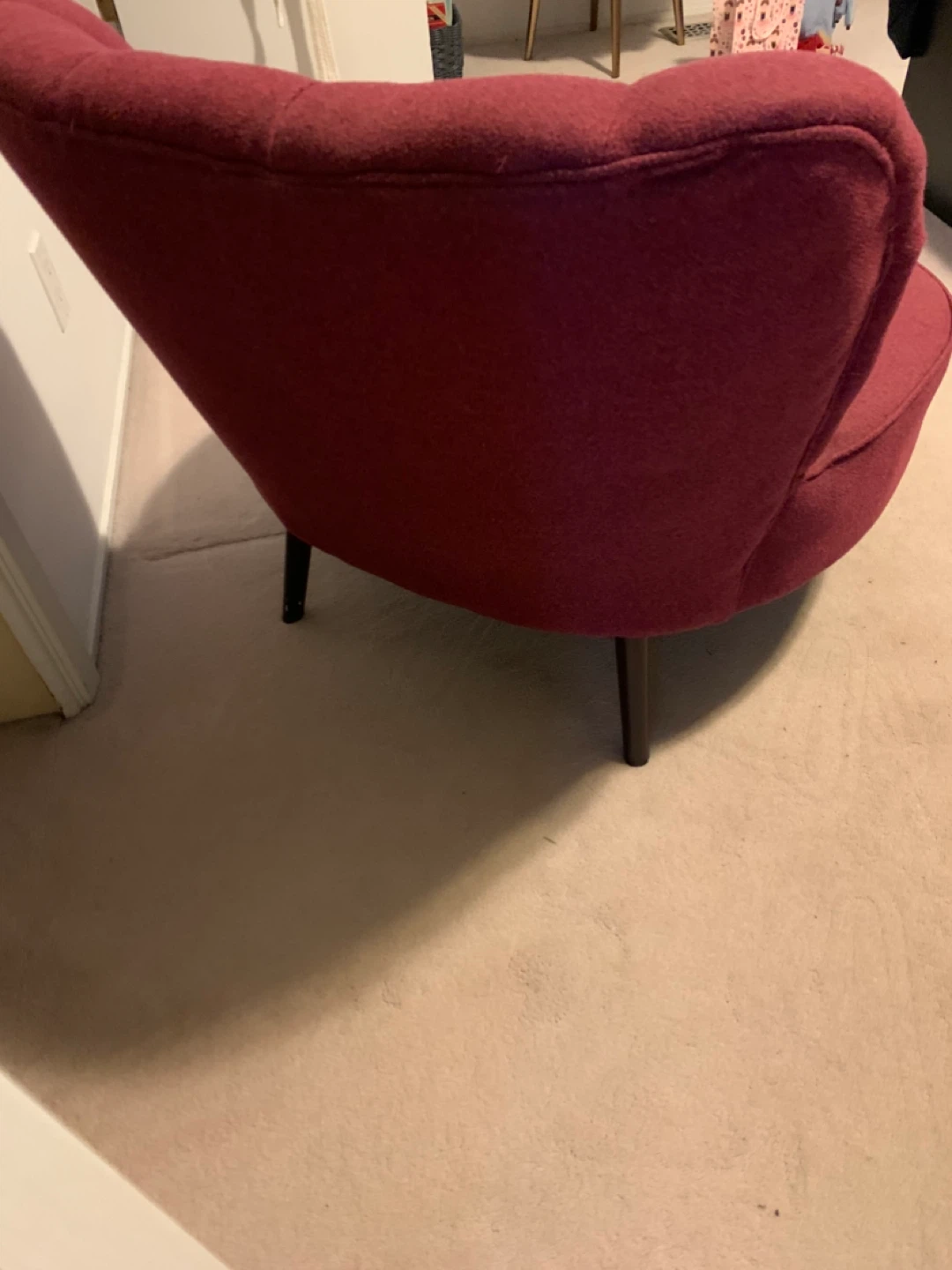 Burgundy Accent Chair - photo 3