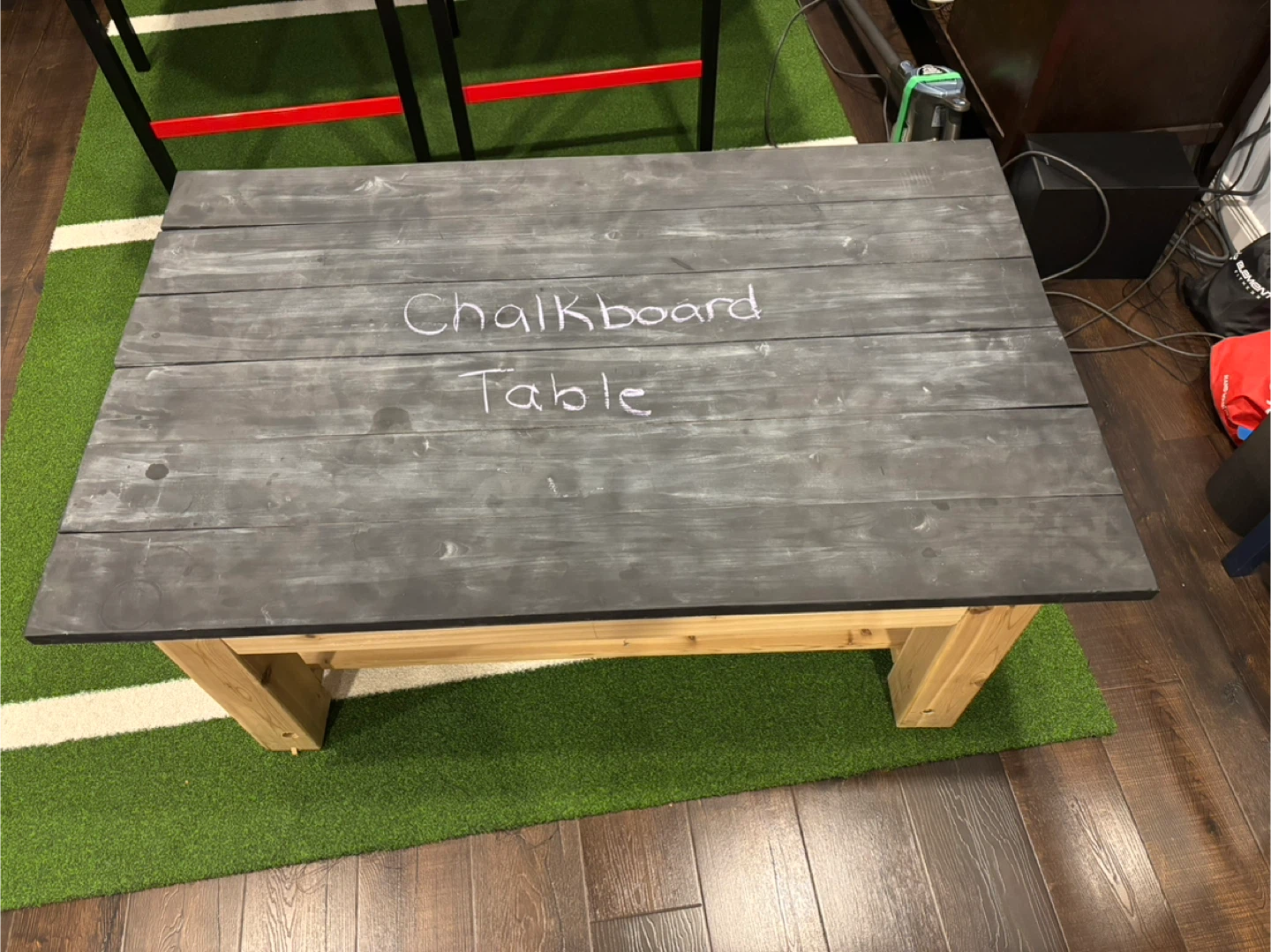 Chalkboard Table - Wood Coffee Table