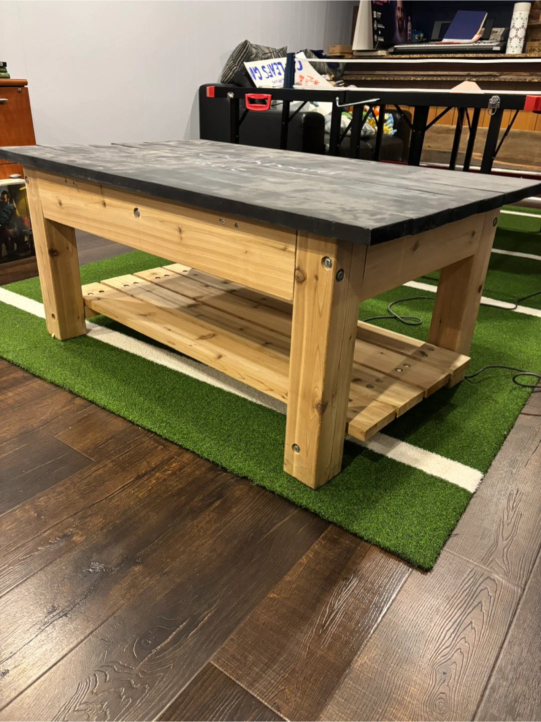 Chalkboard Table - Wood Coffee Table - photo 3