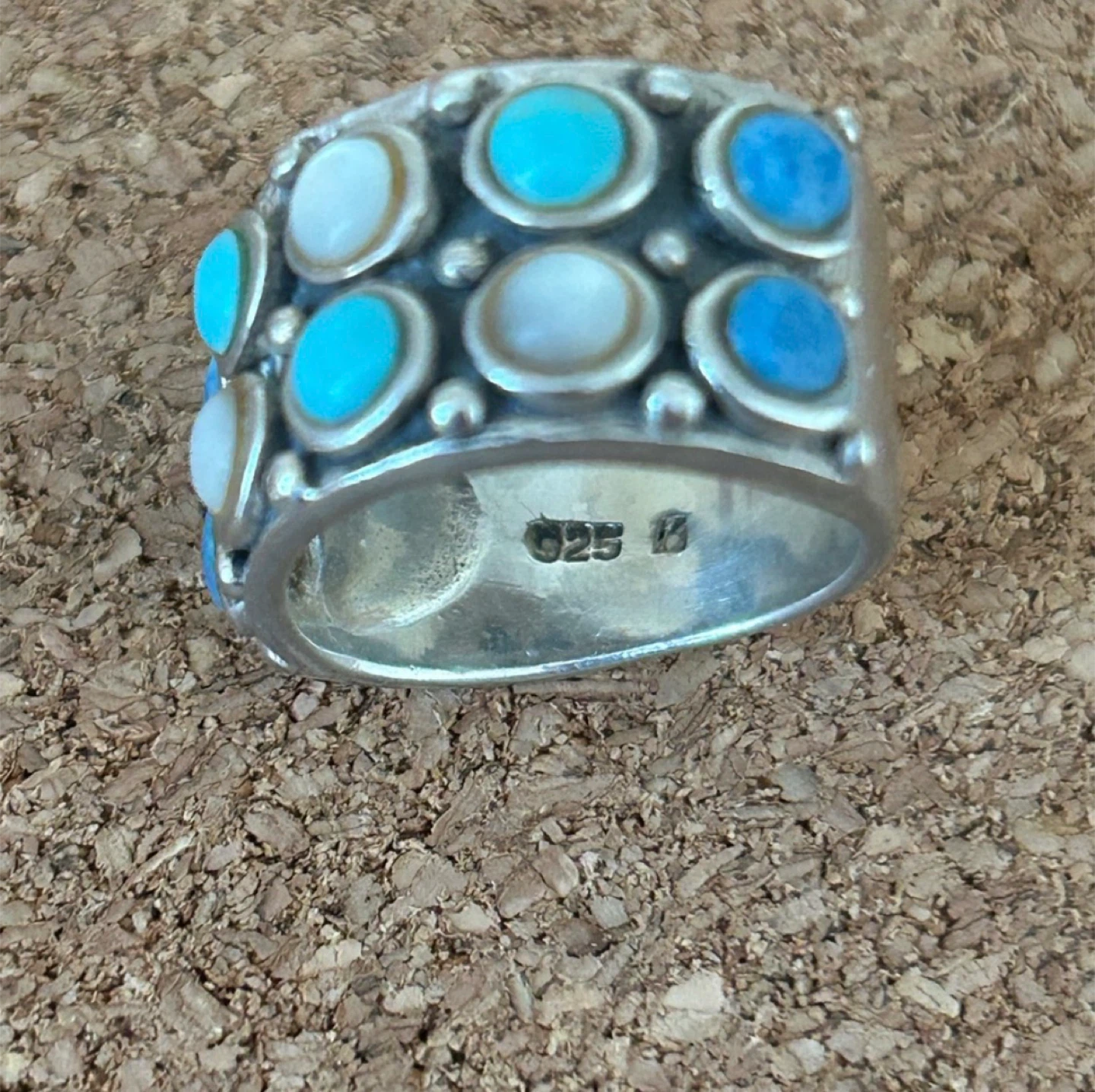 Multi Gemstone Sterling Silver Ring - photo 2